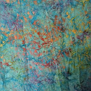 Vibrant Multicolor Batik Pareo / Sarong / Beach Wrap / Scarf By Serendipity Maui